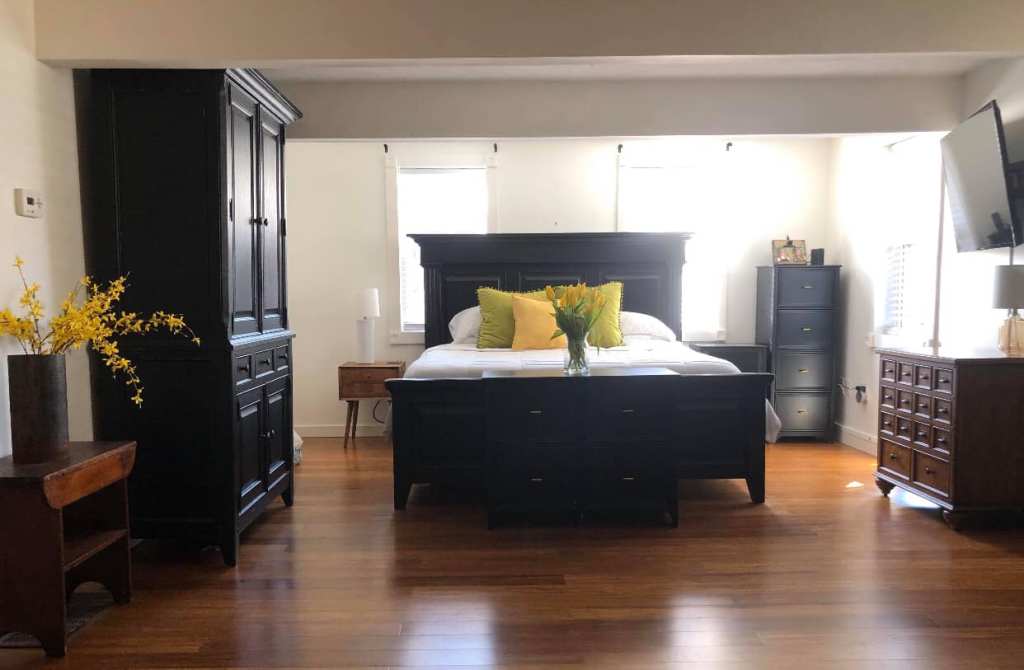 Freshly painted bedroom completed by JK We Love to Paint